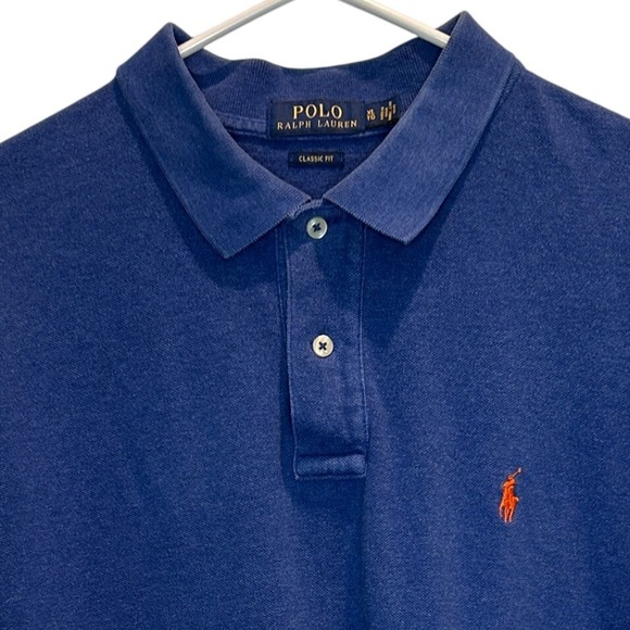 Polo Ralph Lauren Men's XL Blue Classic Fit Polo Shirt Pony Logo Casual - Picture 1 of 5
